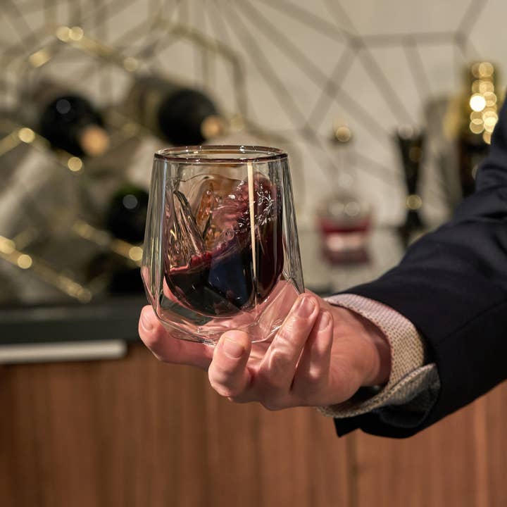 Viski - Wholesale Wine Glass - Alchemi™ Double Walled Aerating Wine Tasting Glass4