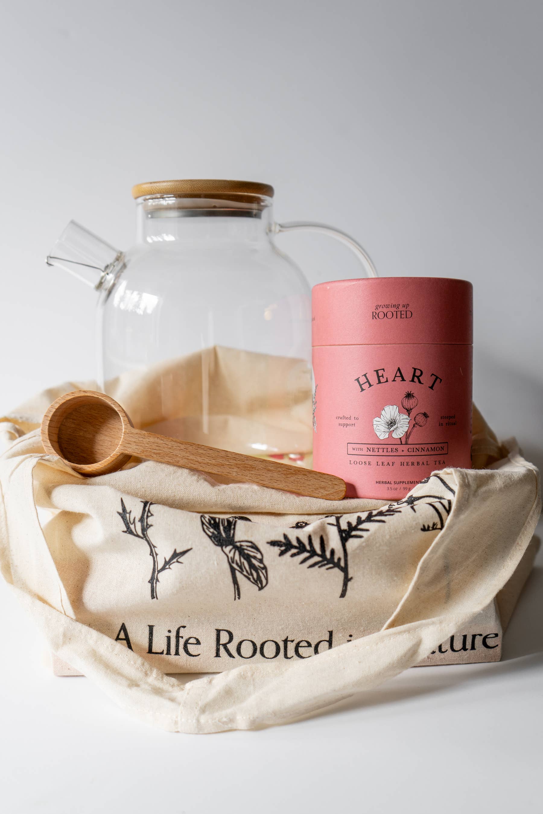 Growing Up Rooted - Wholesale Loose Tea - Heart Loose Leaf Herbal Tea | Emotional Wellness & Support6