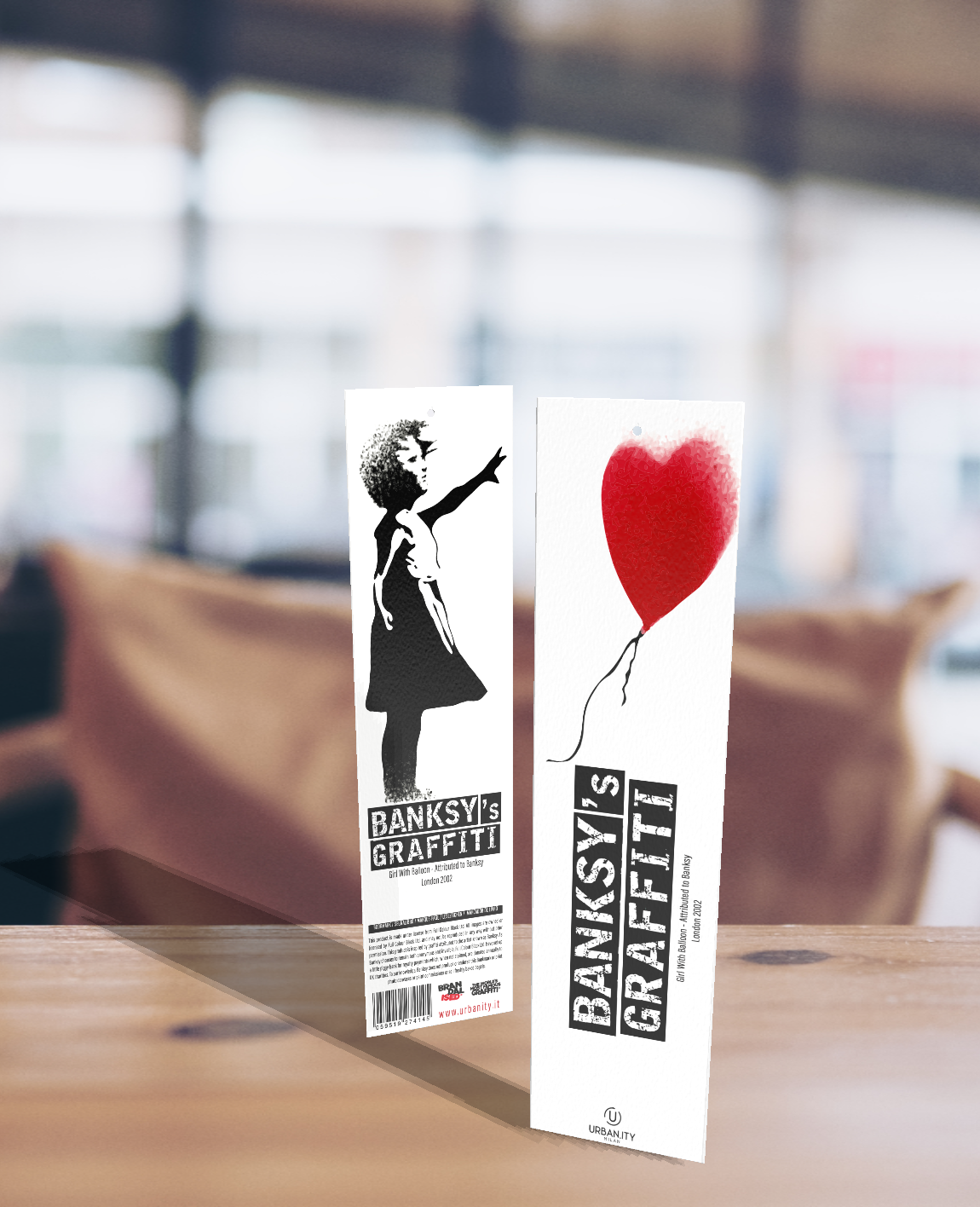 URBAN.ITY SRL – Marcador por atacado – Marcador Banksy “Soft-Touch - Menina com balão1