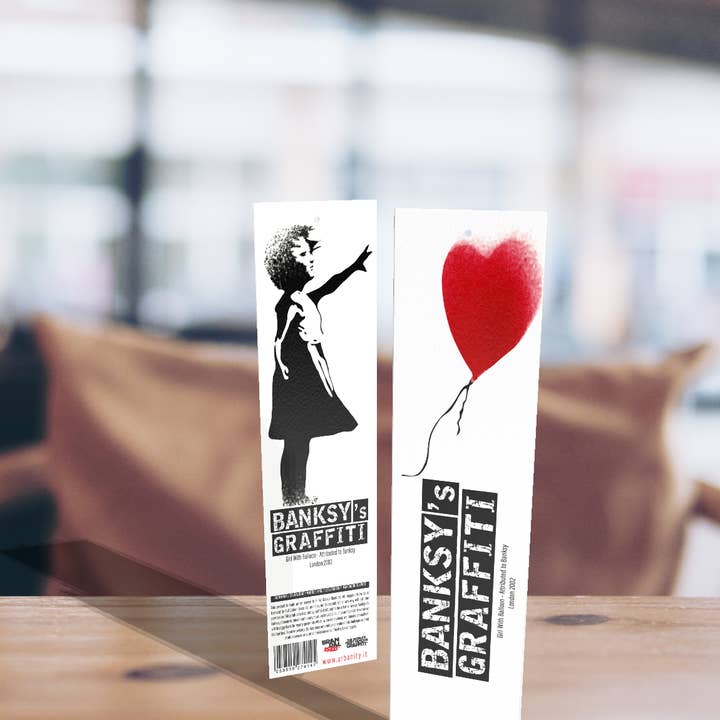 URBAN.ITY SRL - Wholesale Bookmark - Banksy Bookmark “Soft-Touch - Girl With Balloon1