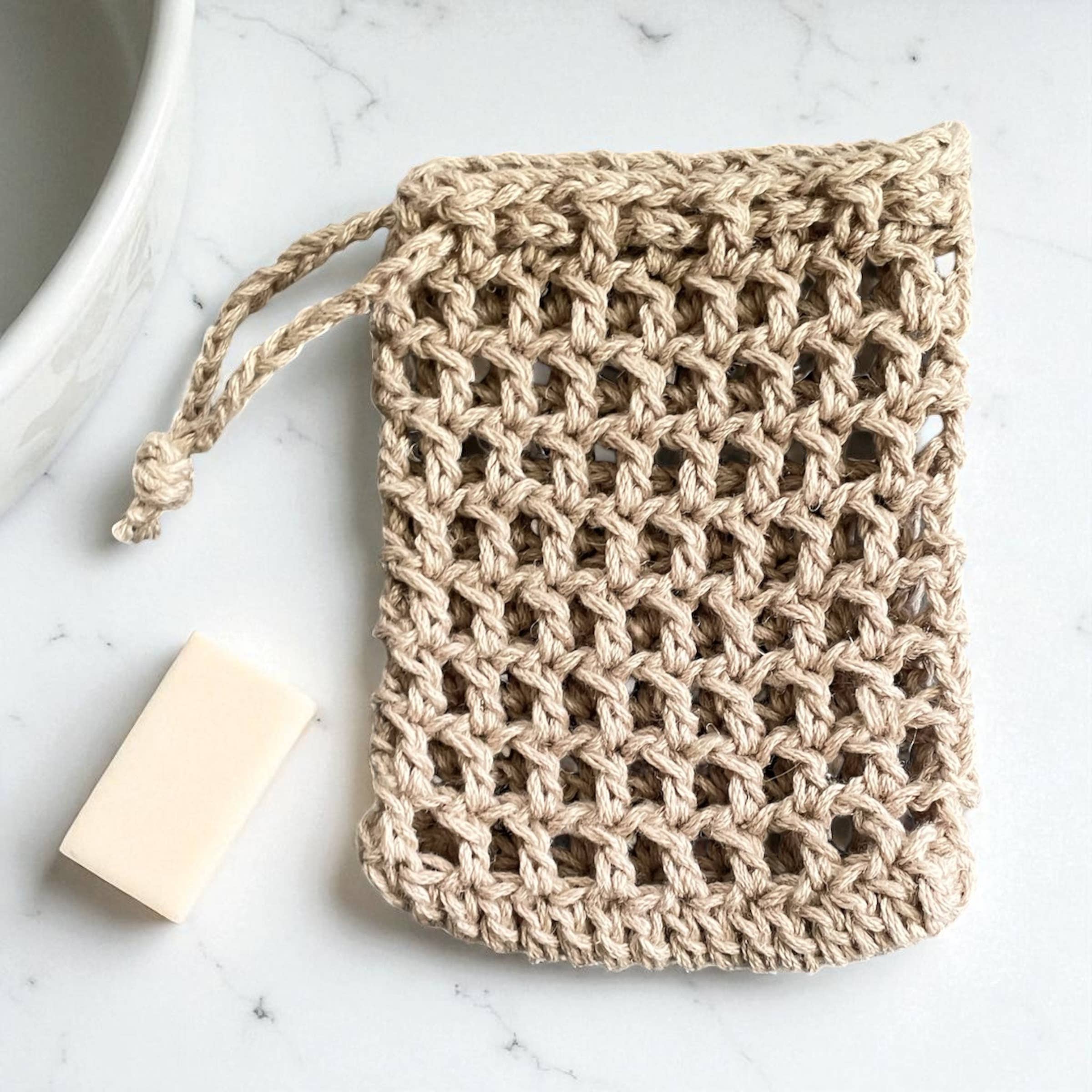 Project Purl - Wholesale Soap Pouch/Sack/Bag - Exfoliating Soap Saver Pouch - Taupe