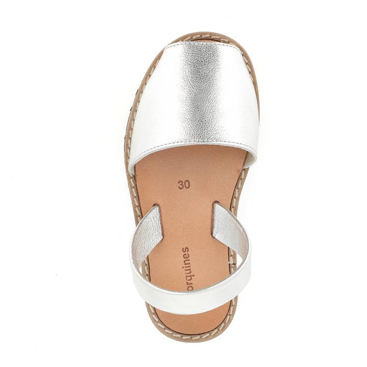 Avarca Silver Metal - Sommersandale für den Großhandel von Minorquines