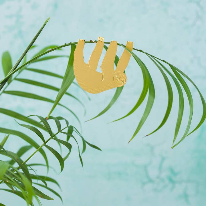 Another Studio - Wholesale Ornament - Plant Animal - Sloth, cute houseplant charm