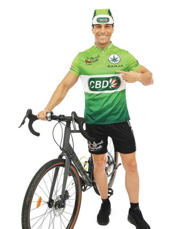 P'tit Clown - Wholesale Costume - Men's - Cyclist Suit - Cbd, Green - Adult - L/XL0