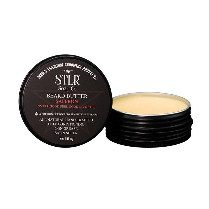 Saffron Beard Butter for wholesale by STLR Soap Company