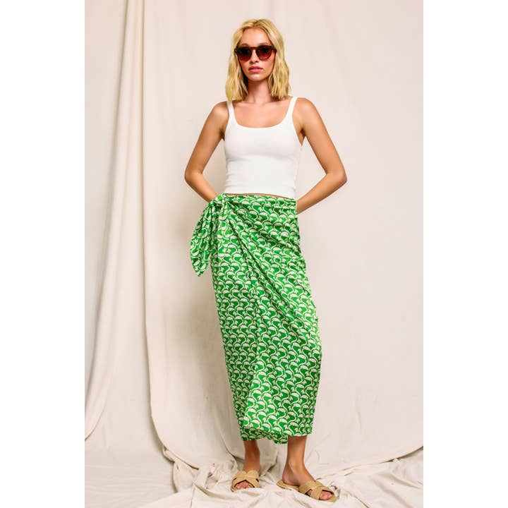 Feel Fresh Sarong Wrap Skirt for wholesale by Dress Forum
