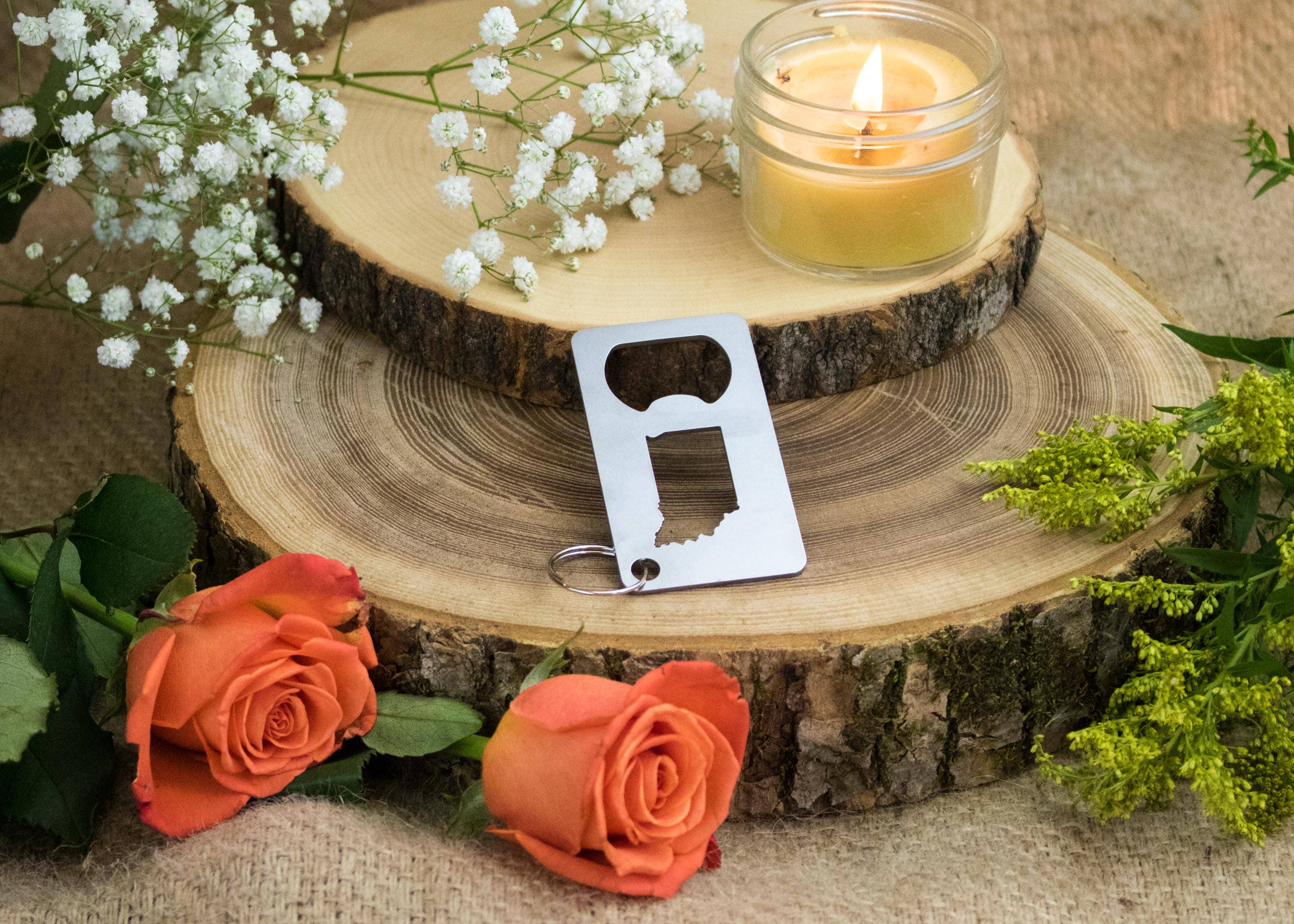 Iron Maid Art - Wholesale Bottle/Wine Opener - Indiana State Stainless Steel Beer Bottle Opener Gift4