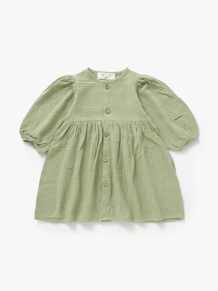 Puff Sleeve Dress | Willow for wholesale by Mila & Co.