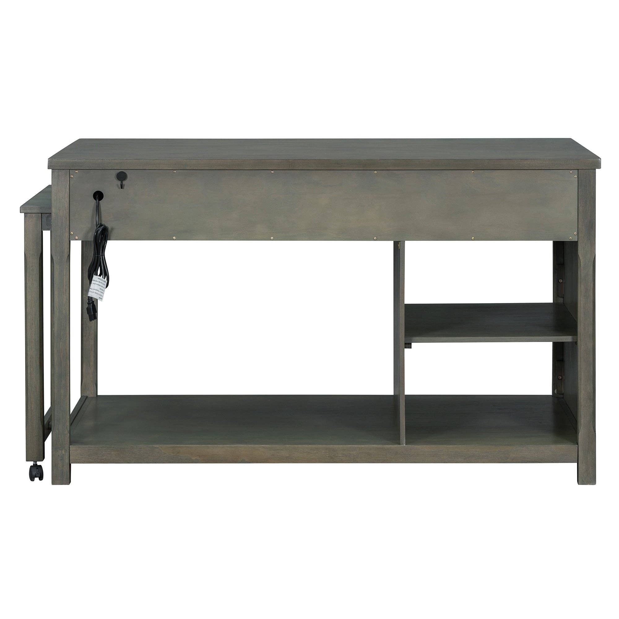 HOMYCASA DESIGN INC - Wholesale Kitchen Storage/Organizer - Extendable Kitchen Island with Power Outlets & Storage31