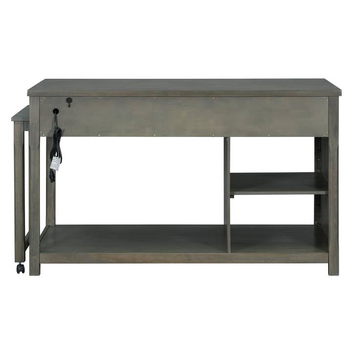 HOMYCASA DESIGN INC - Wholesale Kitchen Storage/Organizer - Extendable Kitchen Island with Power Outlets & Storage31