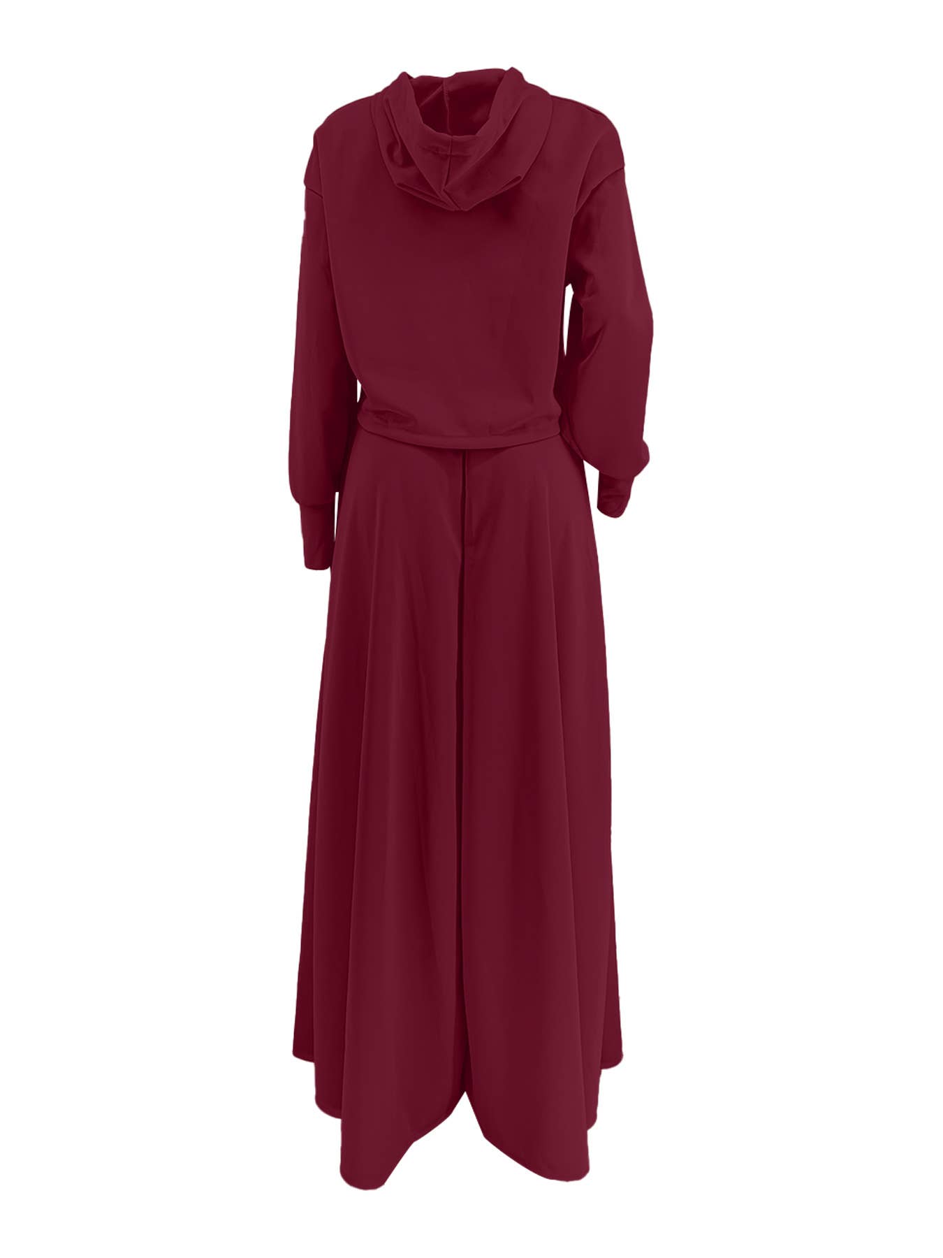 HIDDENBRAND - Wholesale Top & Skirt Set - Women's - Hoodie sweatshirt top maxi skirt set 2pcs4