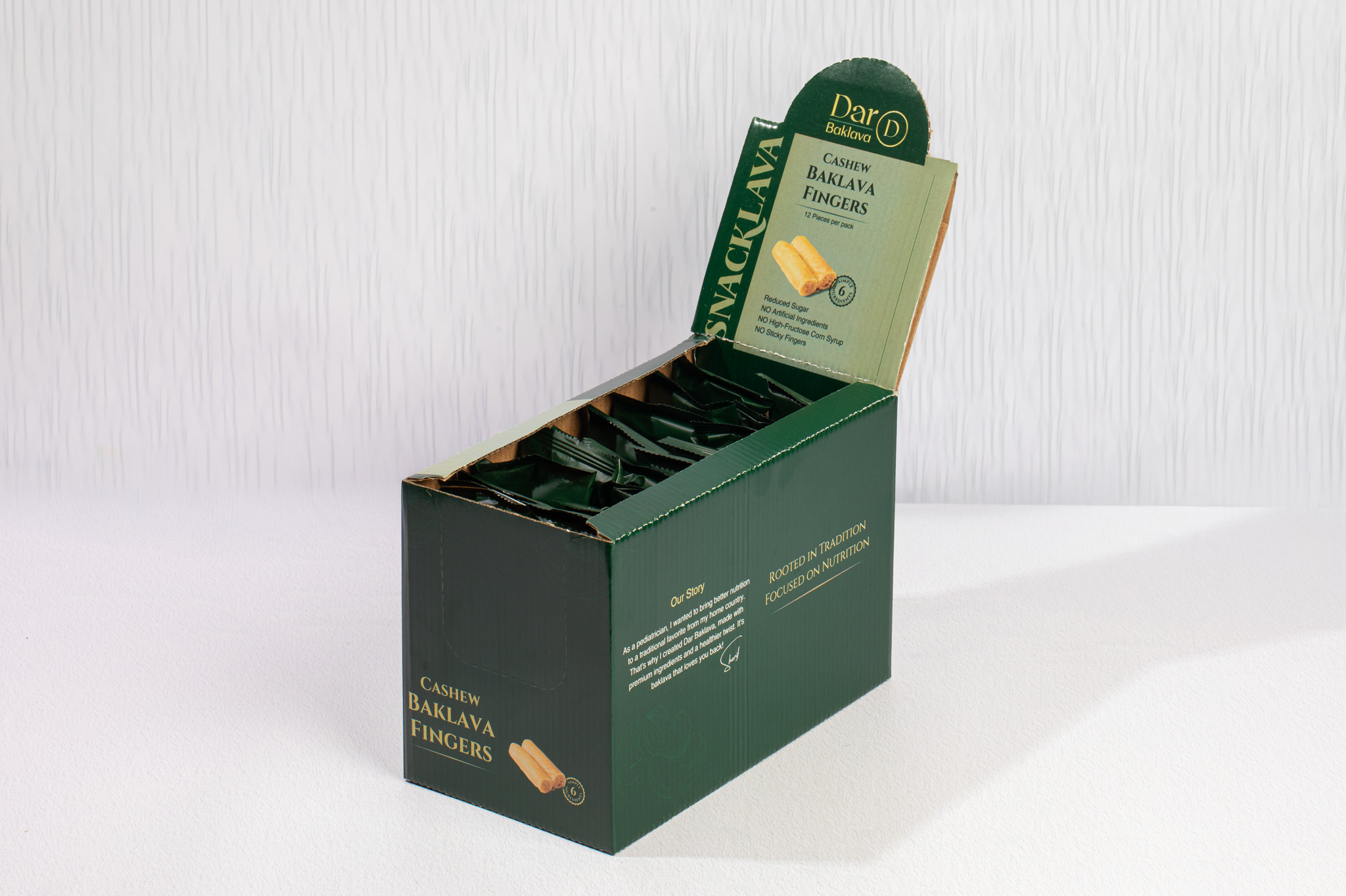 Dar Baklava, LLC (Free Shipping) - Wholesale Snack Bar - Baklava Fingers Cashew - Snacklava® | 20 Pack3