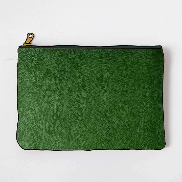 Funda Mediana con Cremallera de Ciprés Hoja para venta al por mayor de KMM & Co.