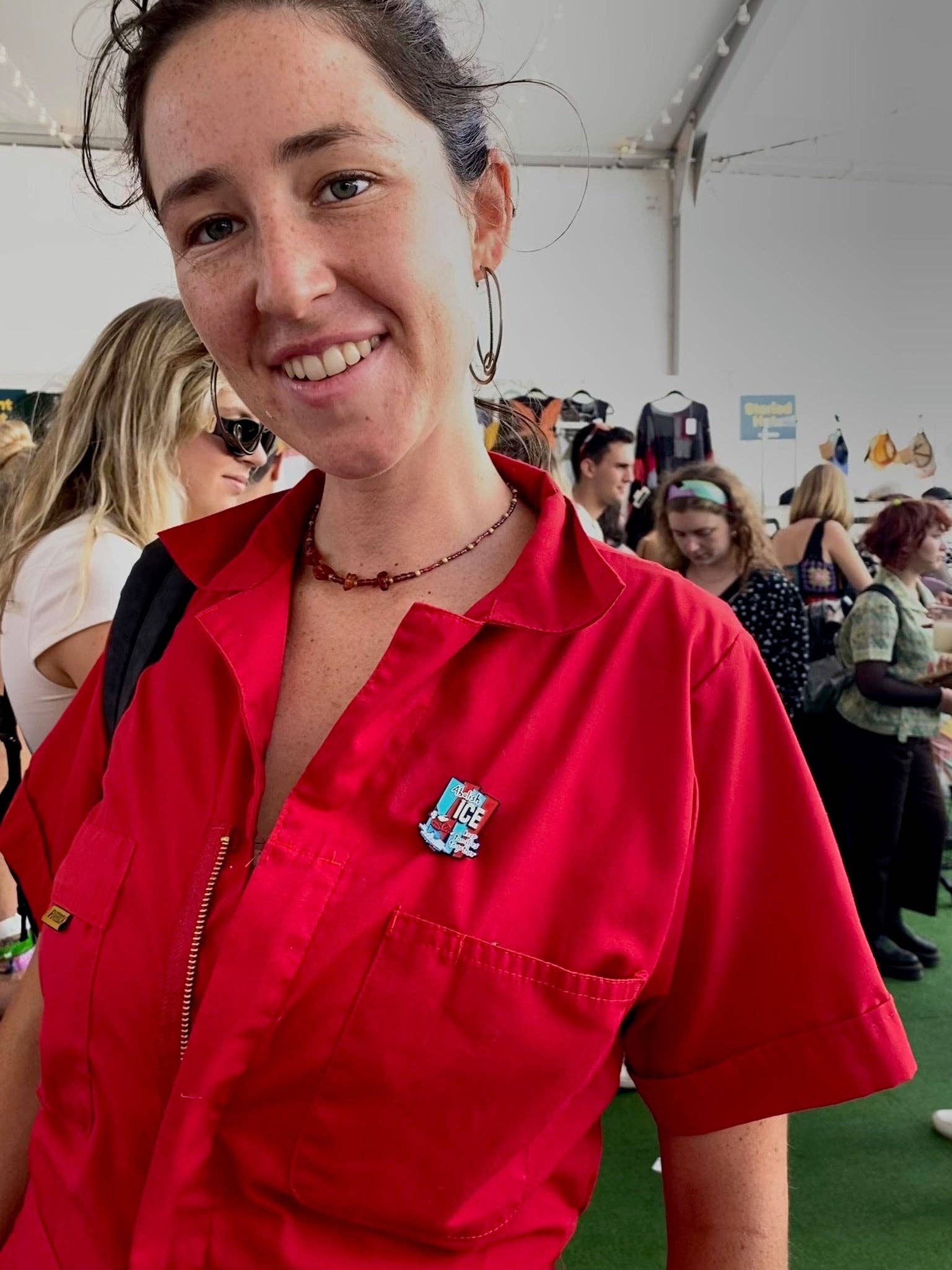 The Peach Fuzz - Wholesale Lapel Pin/Button - Abolish ICE Enamel Pin5