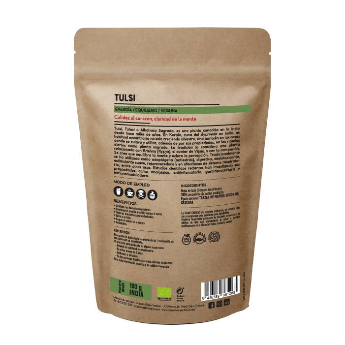 Orgánica Superfoods SL - Wholesale Protein/Superfood Powder - Organic Tulsi Powder - 100g1