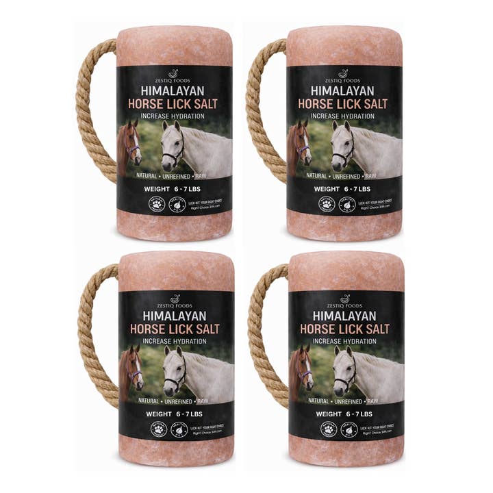 ZF HIMALAYAN HORSES LICK SALT 6-7 LBS PACK OF 4 (Copy) for wholesale by Zestiq Foods