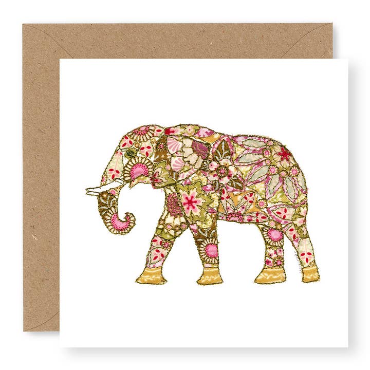 Emma's Elephant for wholesale by Jane Buurman Handmade (Greetings Cards)
