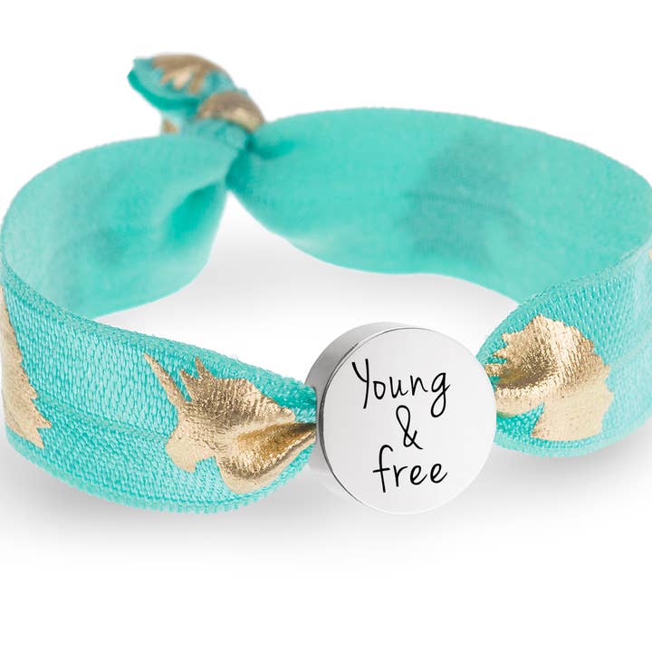 'Young & Free' Stretch Bead Bracelet for wholesale by Lily Belle