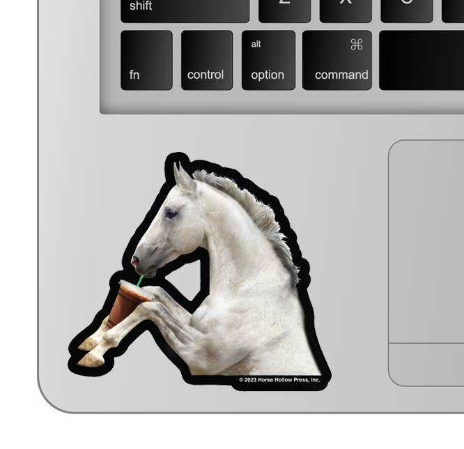 Horse Hollow Press - Wholesale Sticker - 3" Tumbler Horse Sticker / Coffee & Starbucks / WATERPROOF
5