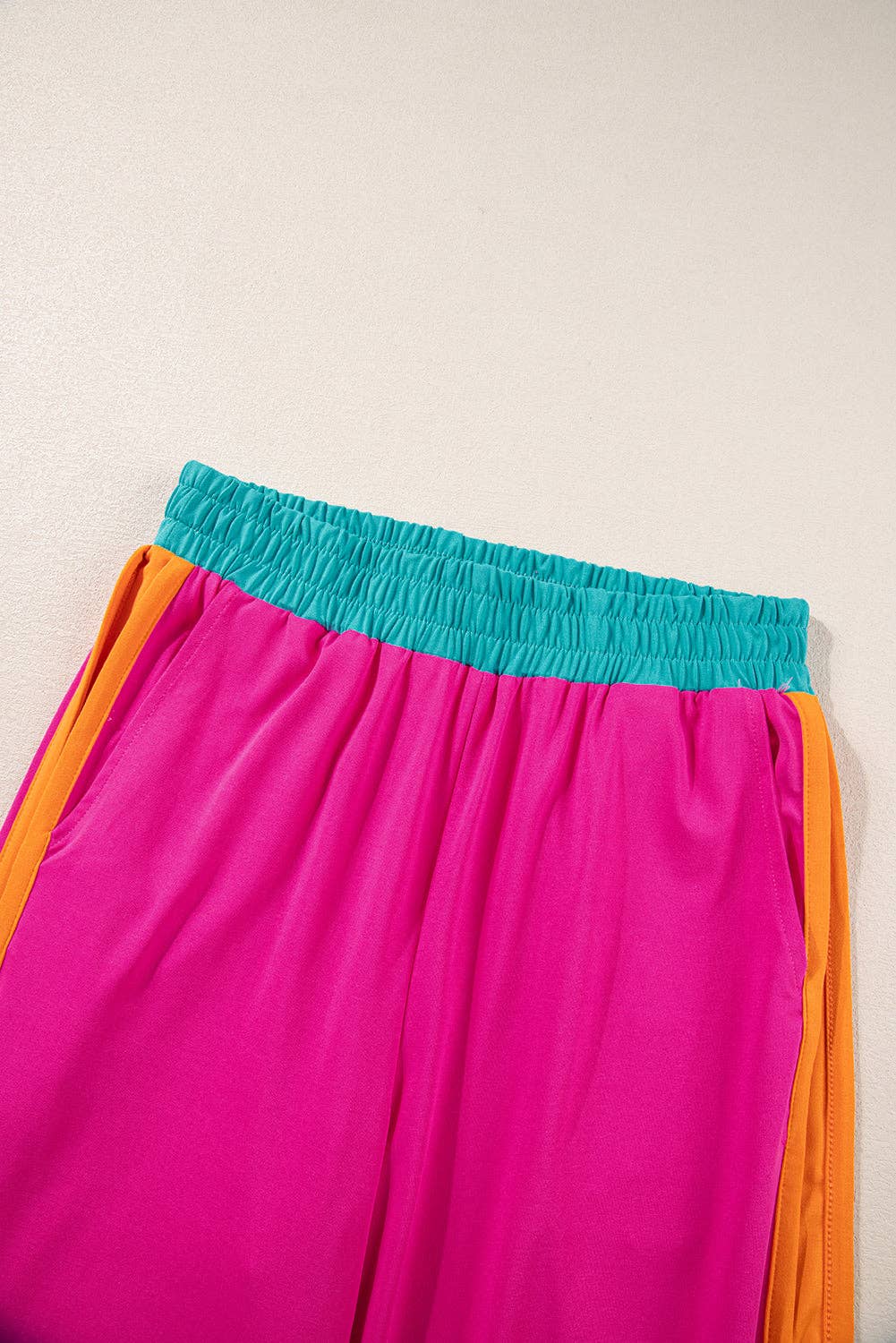 LALA LOO – wholesale Lounge set – Women's – LALALOO Colorblock Short Sleeve Top And Pants Set18