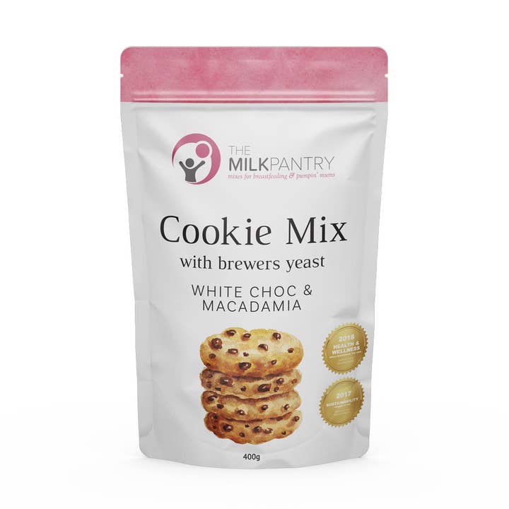 Keks-Mix - Weiße Schokolade & Macadamianüsse 400g für den Großhandel von The Milk Pantry