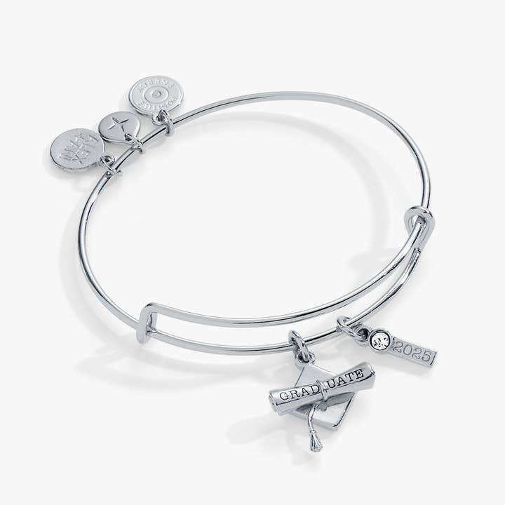 Alex + Ani - Wholesale Bangle Bracelet - 2025 Graduation Charm Bangle