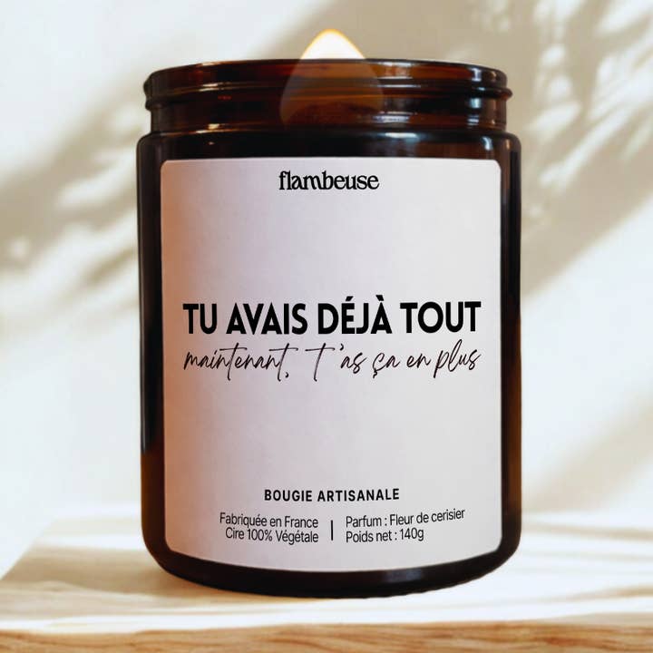 Vela perfumada "Já tinhas tudo. Agora, tens isto em por atacado de Flambeuse