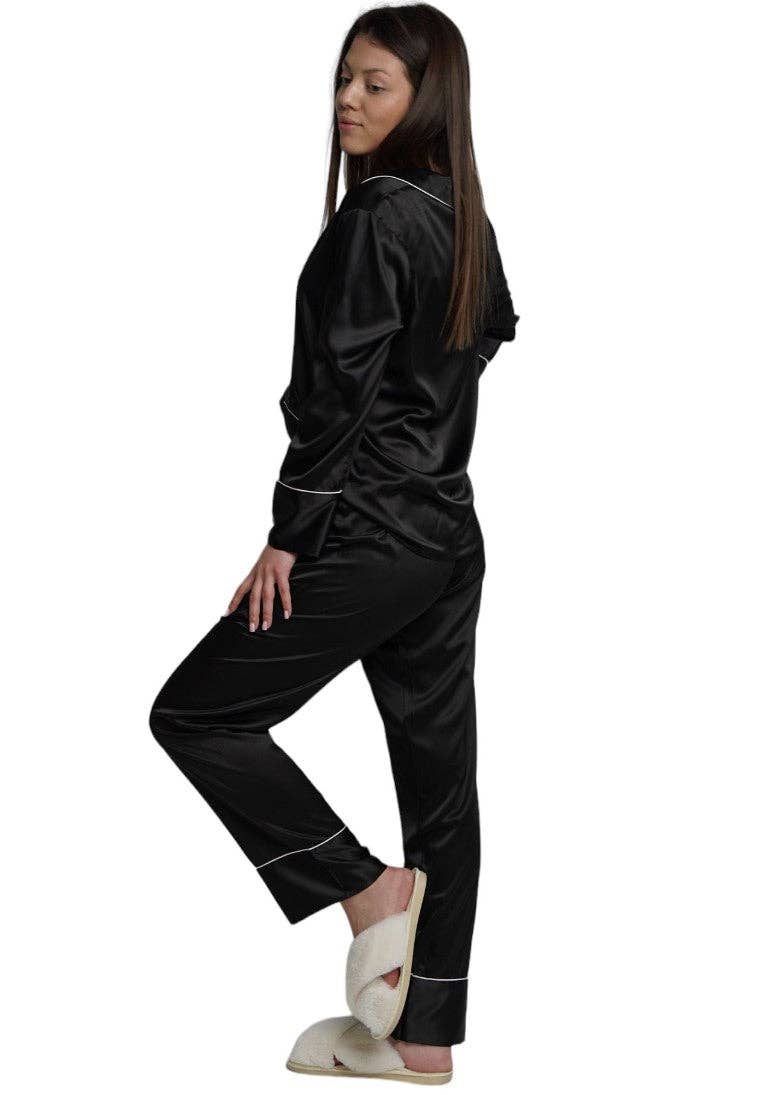 Taniri – wholesale Sleepwear set – Women's – ASHLEY LONG MATTE SATIN  PAJAMAS8