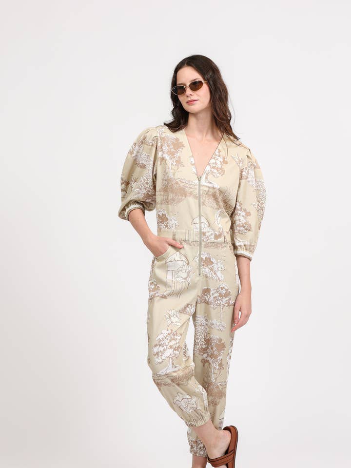 Jumpsuit Thailand Beige voor wholesale door Las Sureñas