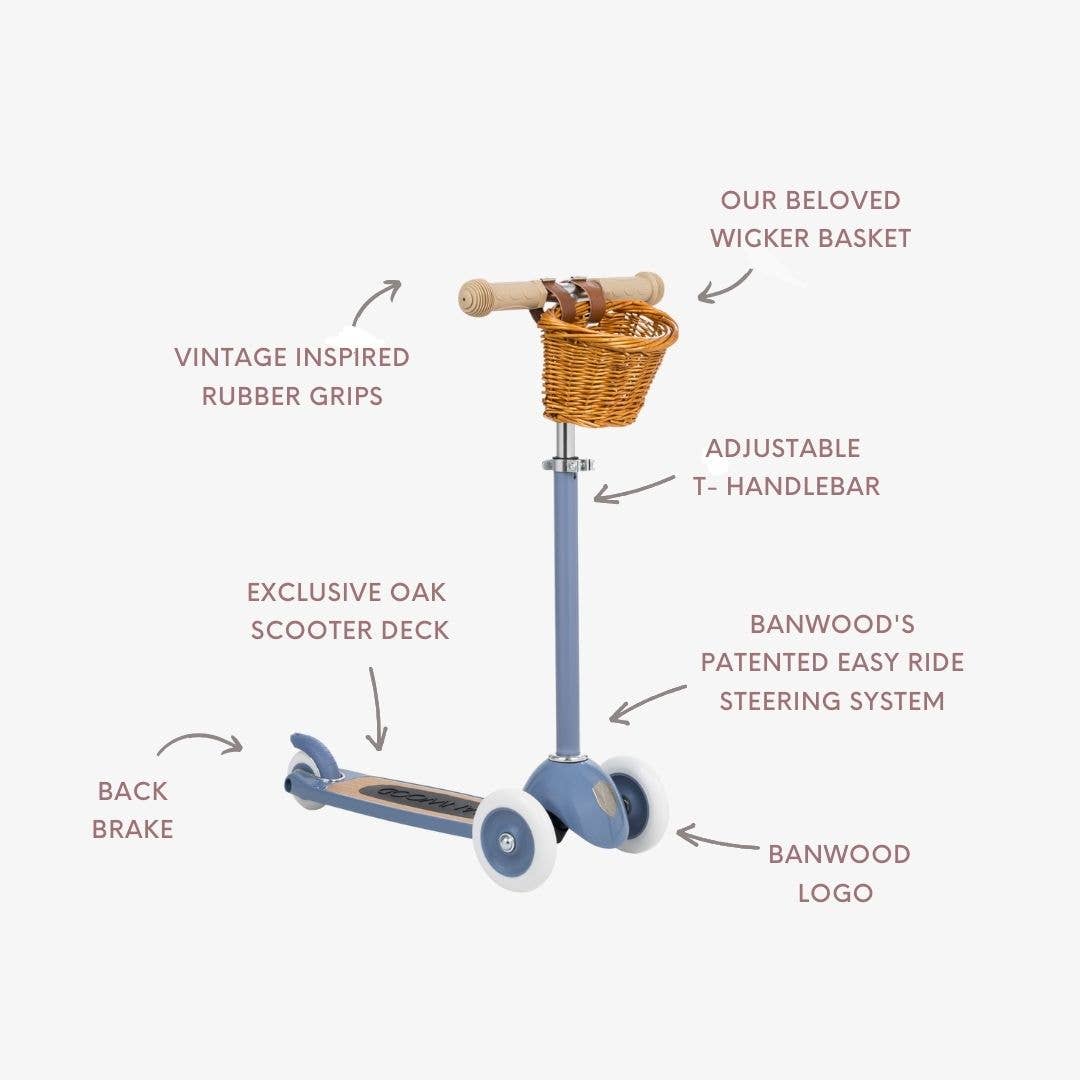 Banwood Inc - Wholesale Bike/Scooter - Kids - BANWOOD SCOOTER VINTAGE - BLUE (New Color)2