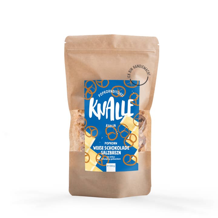 witte chocolade zout krakeling popcorn voor wholesale door Knalle Popcorn