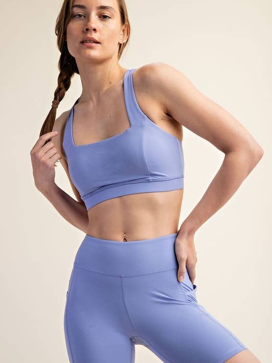 Sunday Morning - Wholesale Athletic Shorts - Women's - P406237-Butter Soft 6 Inch Biker Short with Pockets12