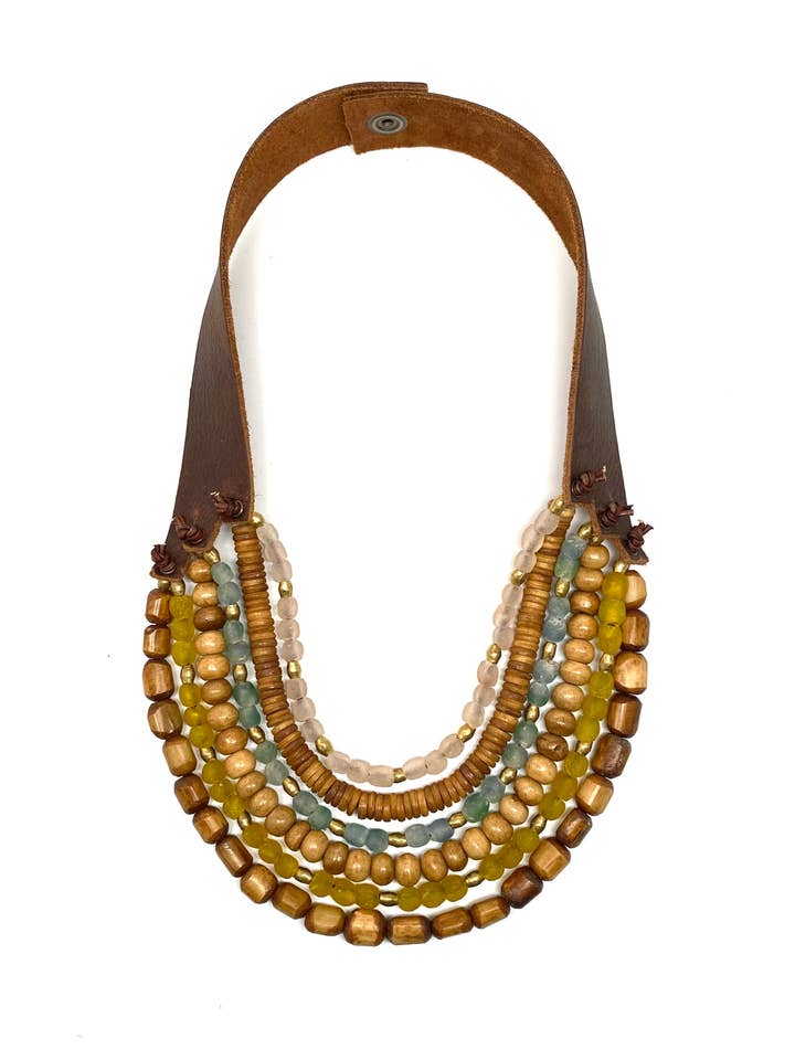 Krobo 6 Strand • Tiki for wholesale by Stephanie Leigh Jewelry