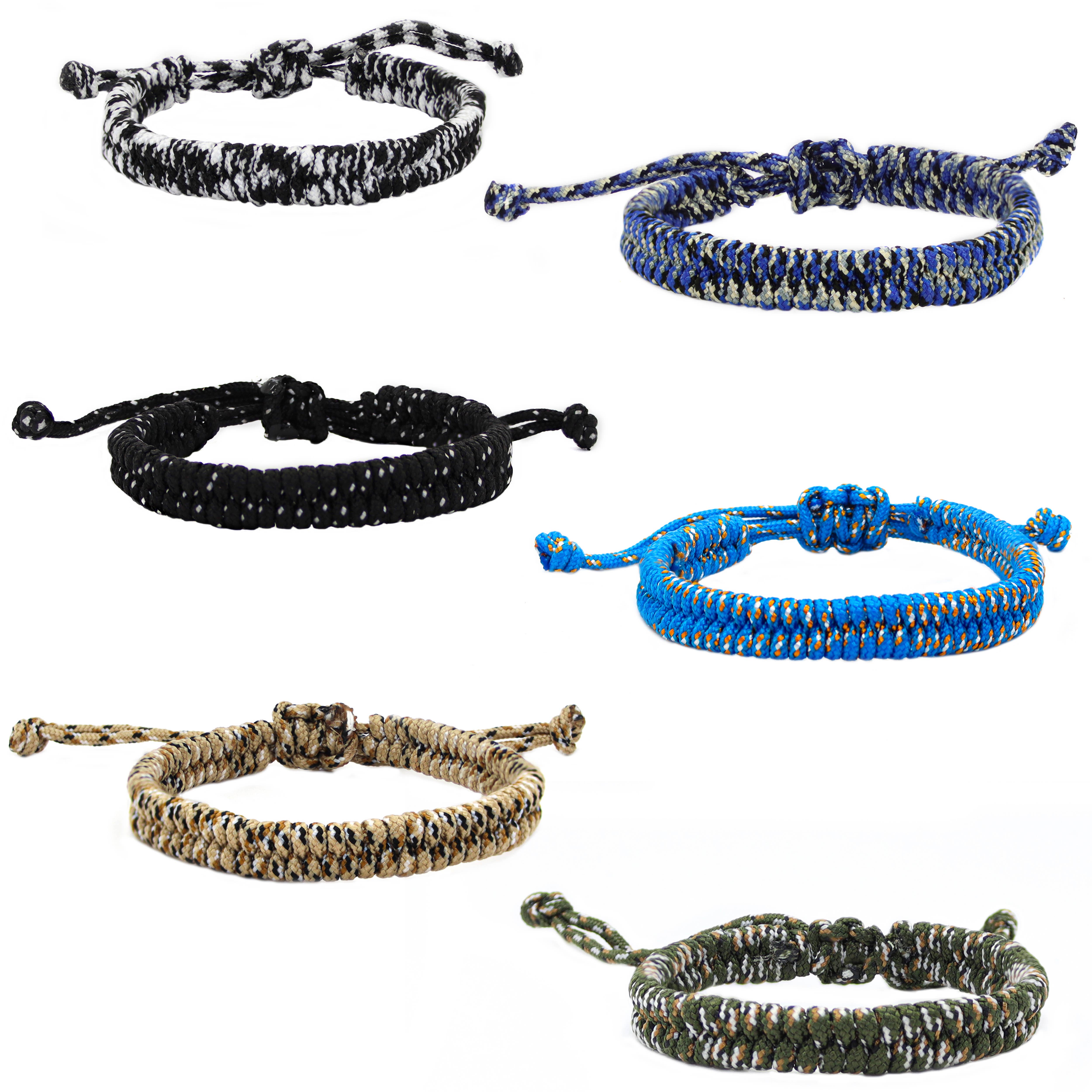 Natalia - Wholesale Jewelry Set - Adjustable Paracord Friendship Bracelets - SET 67