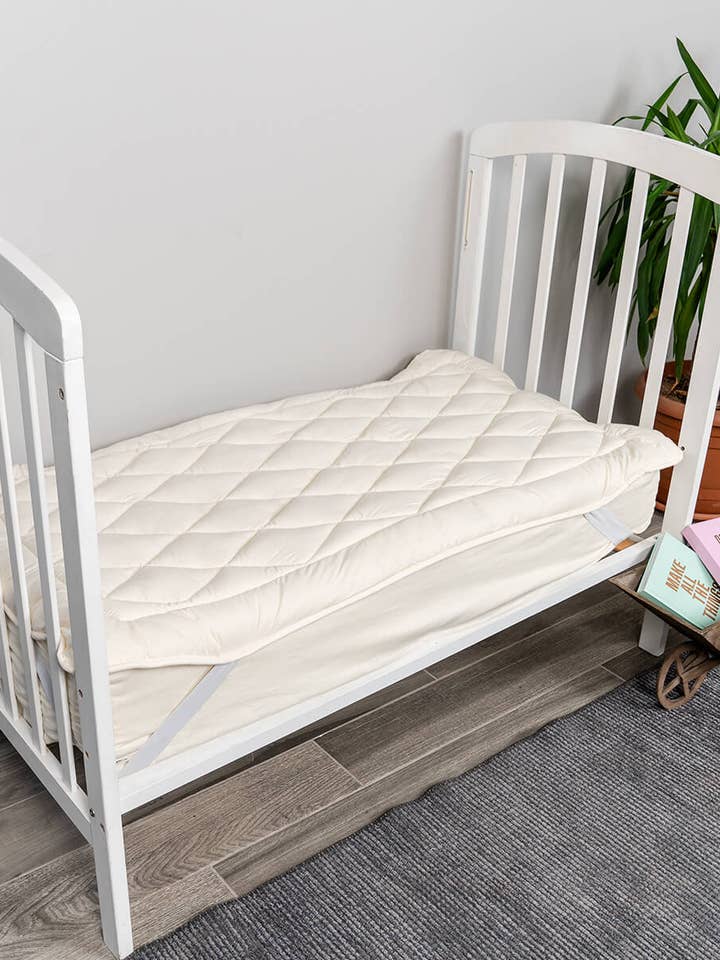 Uldtopmadras til småbørn i merinould for engroshandel hos Schaapmaatje