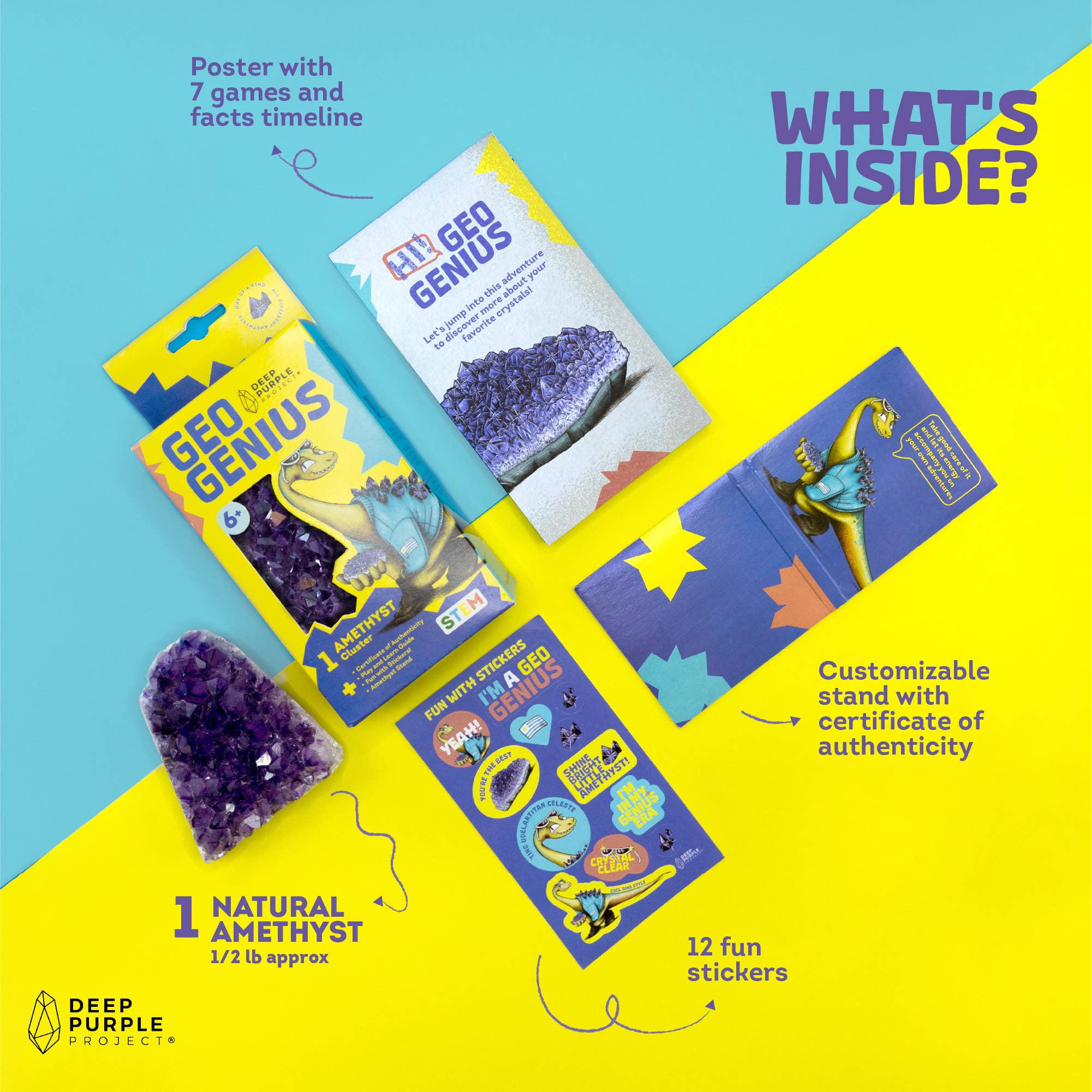 Deep Purple Project - Wholesale Brain Game - Kids - Amethyst Discovery Kit, STEM Kit for Kids1