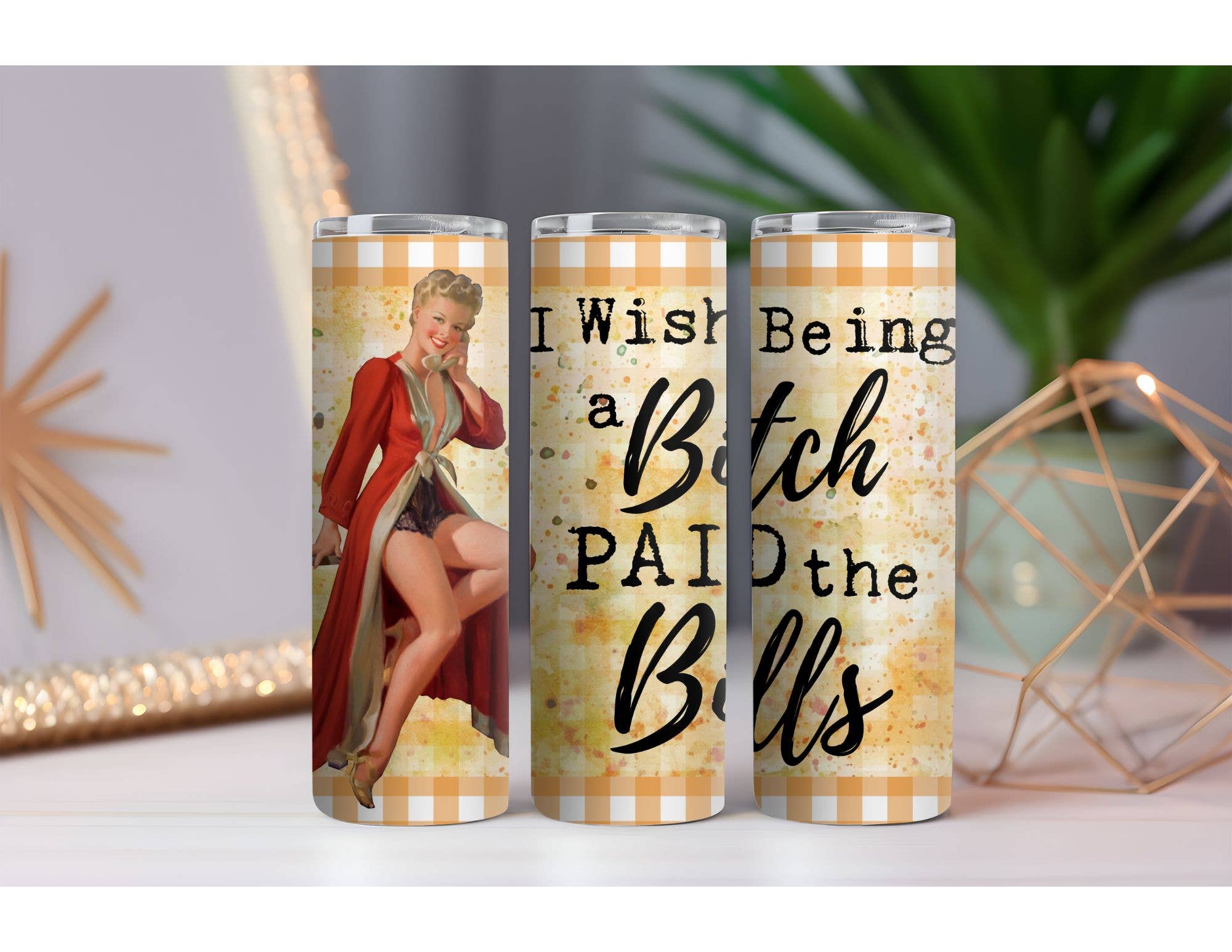 316 Legacy LLC - Wholesale Insulated Mug/Tumbler - Being a Bitch Paid the Bills 20 oz. Skinny Drink Tumbler0