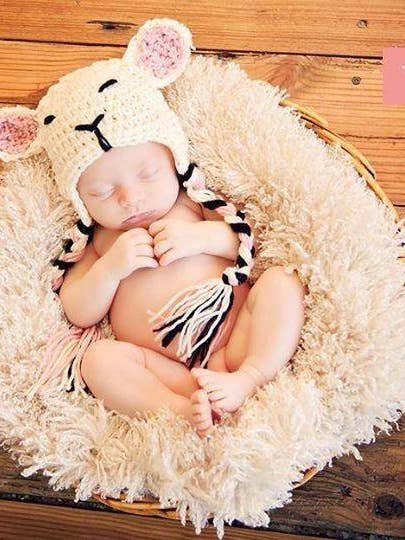 Baah Baah Lamb Crochet Hat for wholesale by Mad Hatter Farm