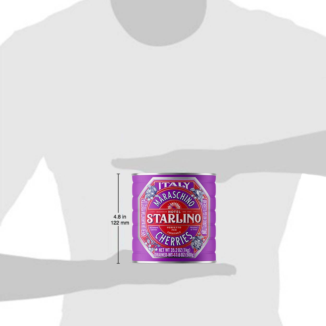 Hotel Starlino Italian Maraschino Cherries - Wholesale Preserves - Hotel Starlino Italian Maraschino Cherries 1kg Tin6