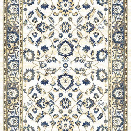home mart goods - Wholesale Area Rug - 5x7 Feet Ivory Blue Floral Traditional Oriental Area Rug2