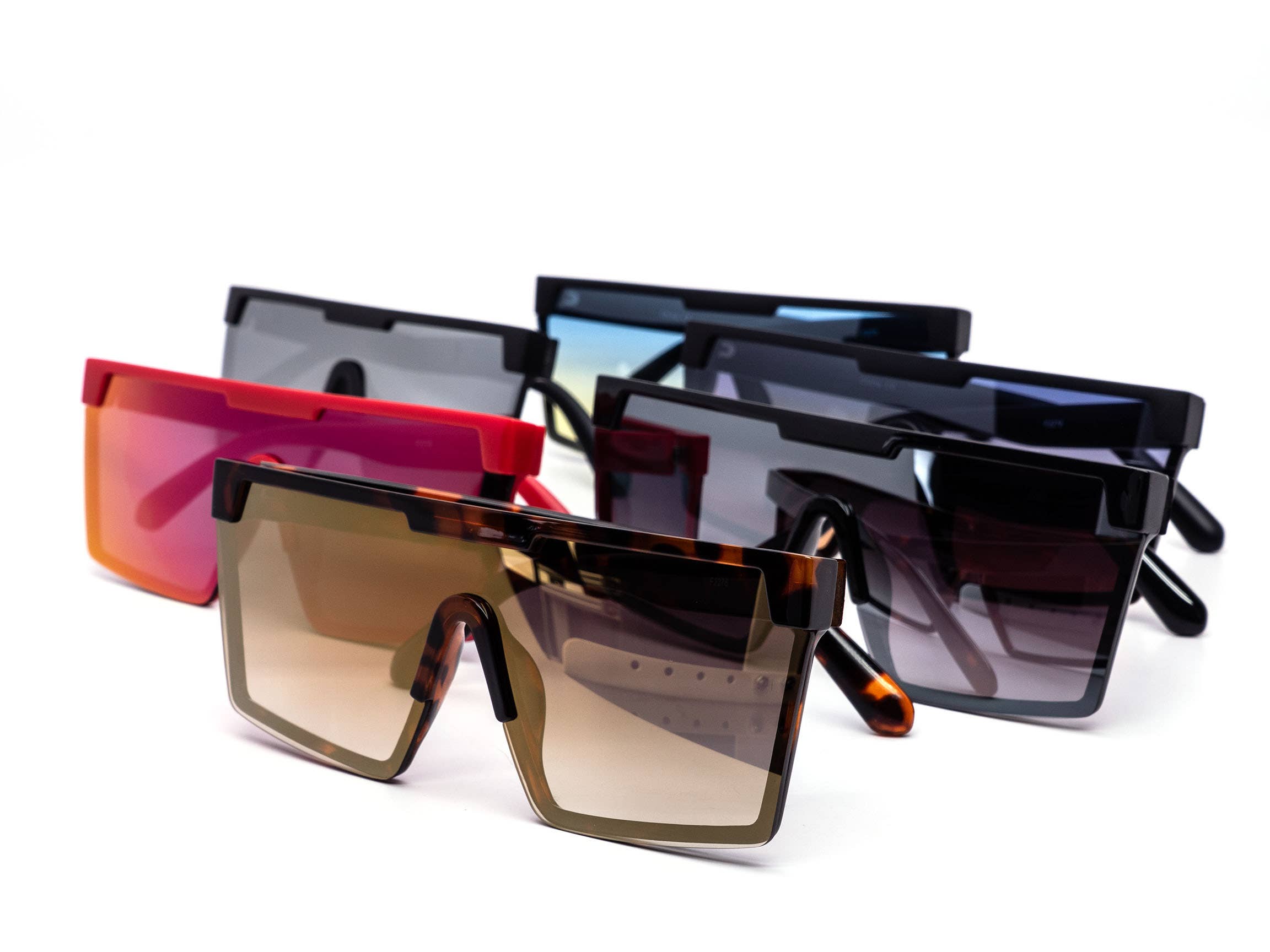 Still Friday - Wholesale Sunglasses - Unisex - Cyberpunk Oversized Shield Sunglasses7