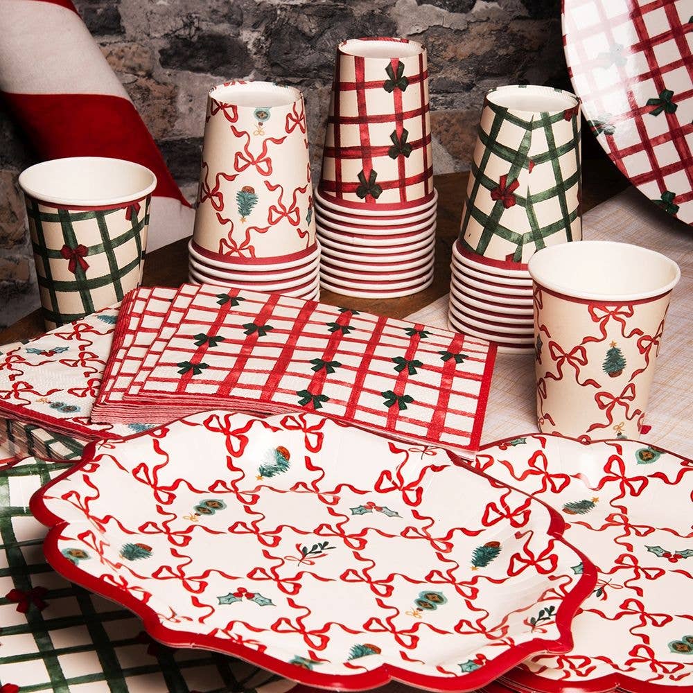 VdE Tivoli 1996 - Vendita all'ingrosso Set di decorazioni  - XMAS FIOCCHI SET 30 TOVAGLIOLI CARTA 3 ASS2