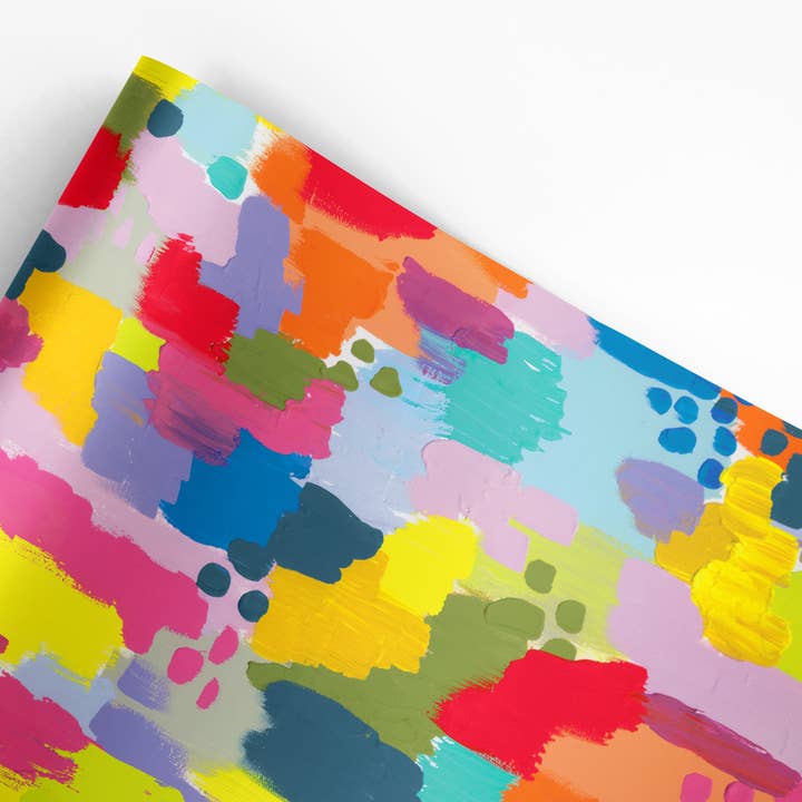 The Paper Curator - Vente Feuille de papier cadeau - Papier Cadeau Joyeux Peint | Papier d'Emballage | Emballage Cadeau | Pictural1