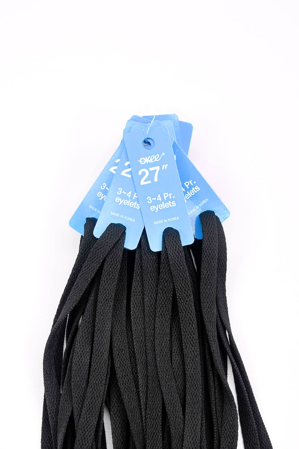 KC Factory - Wholesale Shoelaces - Unisex - Shoe laces (Thin BK & WH 27in)1