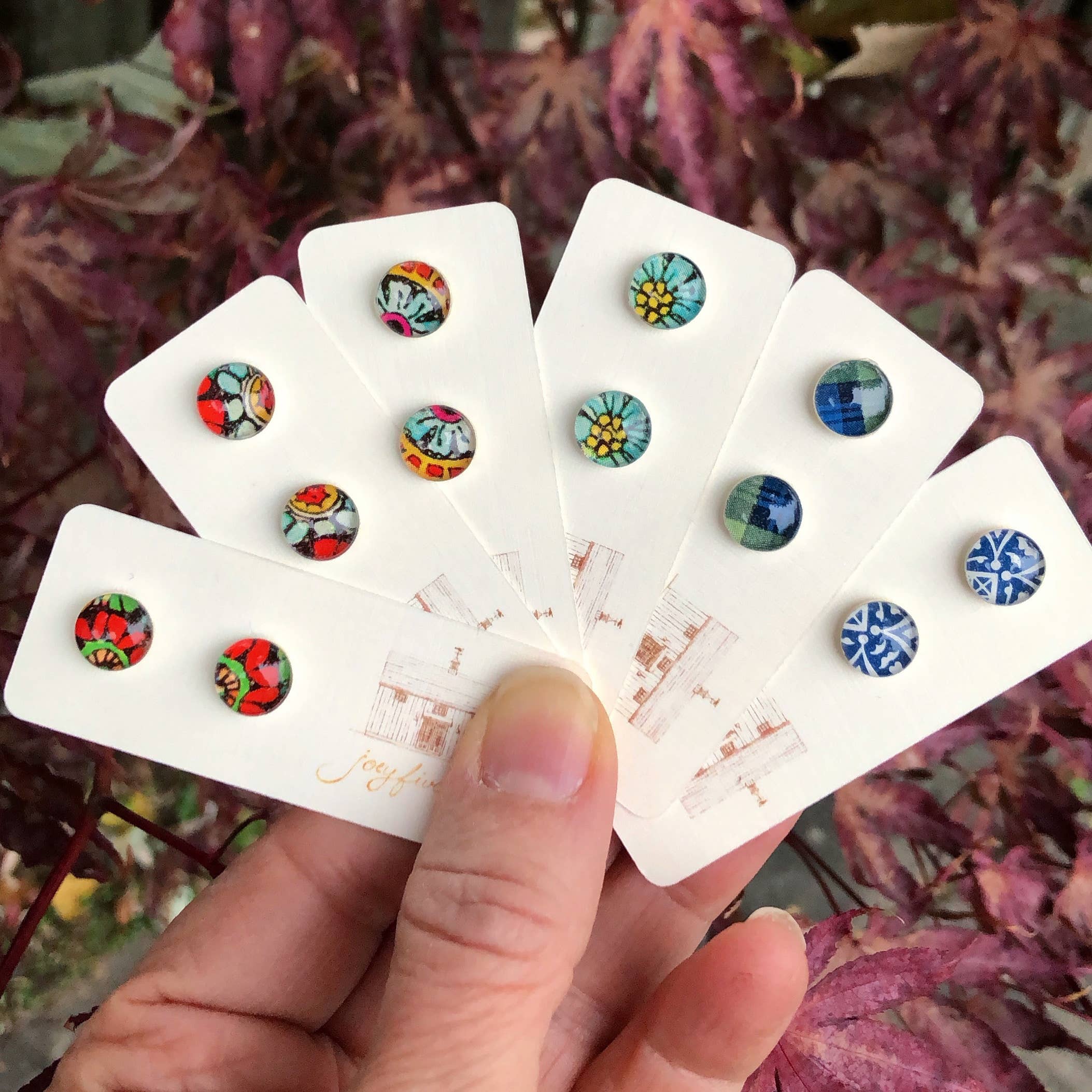 joeyfivecents - Wholesale Stud/Post Earrings - Studs - small, color, pattern & botanical, gardening, spring10