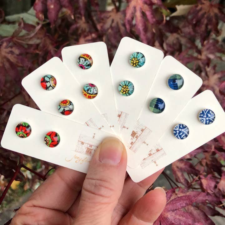 joeyfivecents - Wholesale Stud/Post Earrings - Studs - small, color, pattern & botanical, gardening, spring10