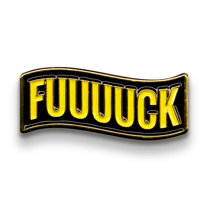 FUUUUCK Pin for wholesale by The Mincing Mockingbird