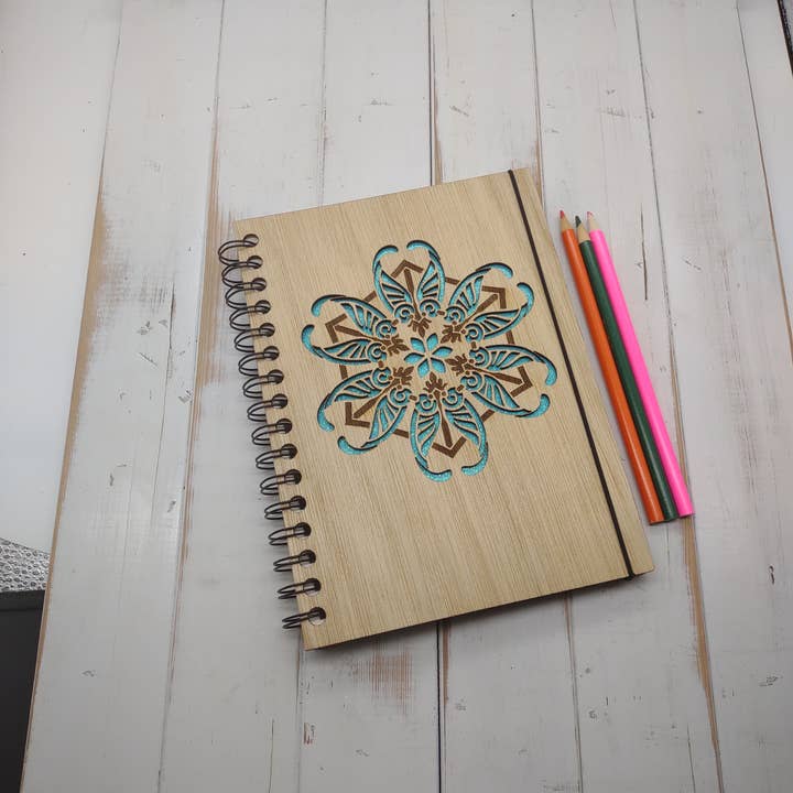 Snowflake Mandala Mini Sketchbook for wholesale by Genesis 3D