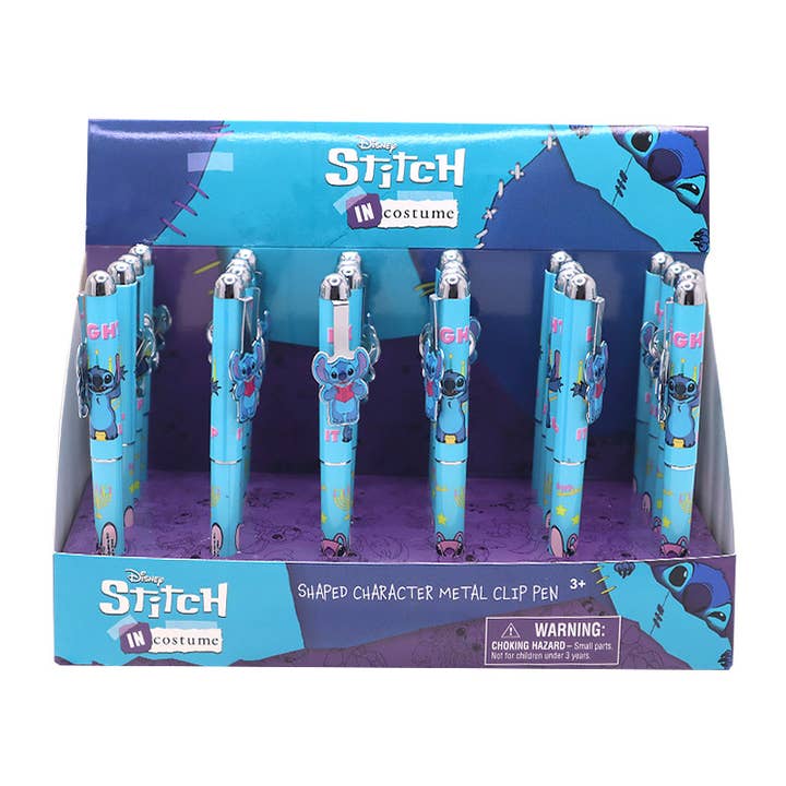 PINEAPPLE Beauty - Wholesale Pen - UPD 84873MZ Disney Stitch Character Metal Clip Pen - 24