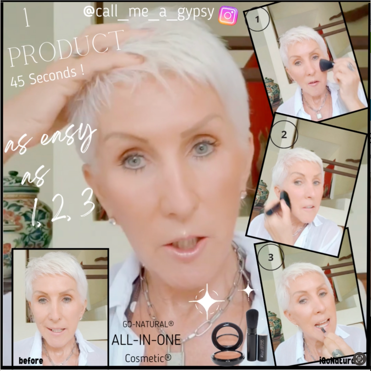 GO NATURAL® - Vente Palette de maquillage pour le teint - GO NATURAL® Les coffrets cadeaux cosmétiques TOUT-EN-UN® - Essai20